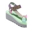 Sandały Fly London YEFA 726 Grey/Multicolor/Spearmint Cupido/Elastic P144726011